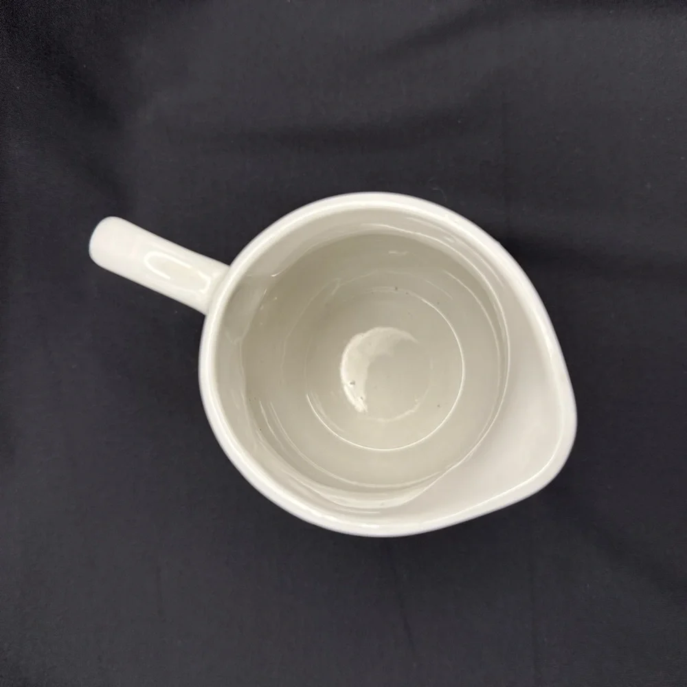 Nature Handcrafted Collection White Tabletops Unlimited Embossed Fruit Creamer